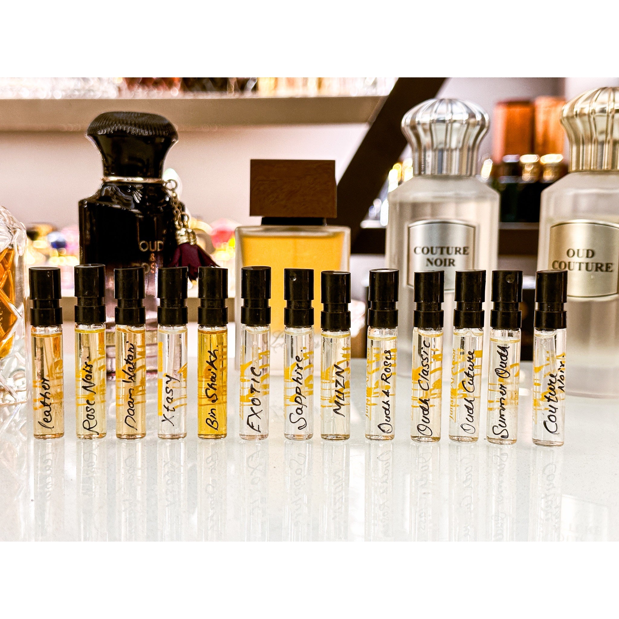 Ahmed Al Maghribi Perfumes 2ml each Decant Combo Set of 15 different fragrance.