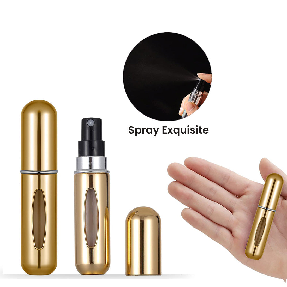 Refillable Perfume Travel Atomiser 5ml (Pack of 8 bottle)